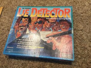 Vintage 1987 Lie Detector Board Game By Pressman Guc Almost Complete