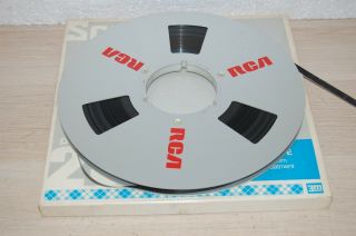 Vintage Rca 1/4 " Magnetic Tape 10.  5 " Metal Reel
