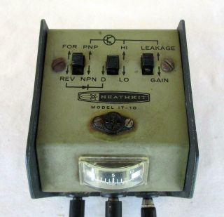 HEATHKIT MODEL IT - 10 TRANSISTOR AND DIODE TESTER 2