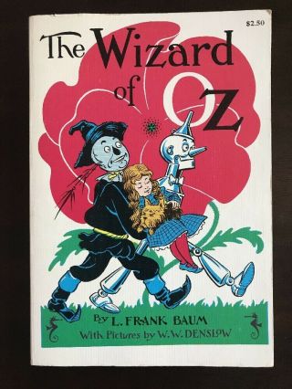 1956 The Wizard Of Oz L.  Frank Baum Illustrated Rand Mcnally Books Good Conditon
