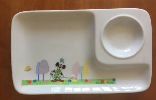 1960’s VINTAGE WALT DISNEY PROD MICKEY MOUSE CERAMIC SNACK PLATE AND CUP JAPAN 4