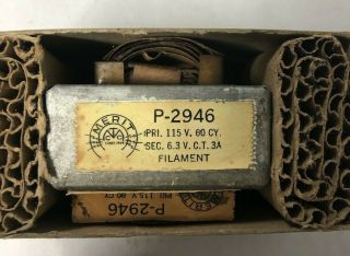 Merit P2946 Vintage Filament Power Transformer / Vacuum Tube Amplifiers