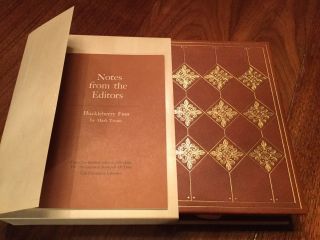 The Adventures Of Huckleberry Finn Mark Twain Franklin Library 1st Edition First