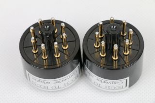 2pc Gold plated ECC31 6N7G TO 6SN7 CV181 B65 ECC33 ECC32 tube converter adapter 5