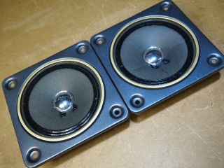 Fisher Stv - Series Speaker Midrange Pair 4 Inch Sb80560 - 5 Black Gold Trim