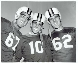 1954 Vintage Photo Maryland Terrapins Football Team Wears Mouthguard For Teeth