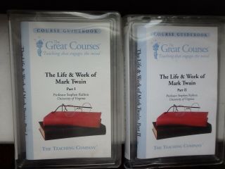 Great Courses The Life & Of Mark Twain Parts 1 & 2 S.  Railton 12 Discs