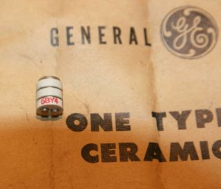 Qty 1 - General Electric / Ge - Type 6by4 Ceramic Tube - Nos - W/original Pkg