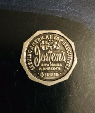 Vintage Sterling Silver JOSTEN ' S PUTTING MARKER; Owatonna,  MN 4