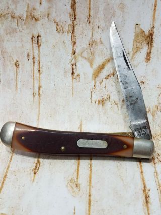 Vintage Usa Schrade Old Timer 1940t Linerlock Pocket Knife