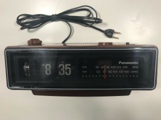 Panasonic Rc - 6030 Vintage Flip Style Alarm Clock Radio,  Groundhog Day/amityville