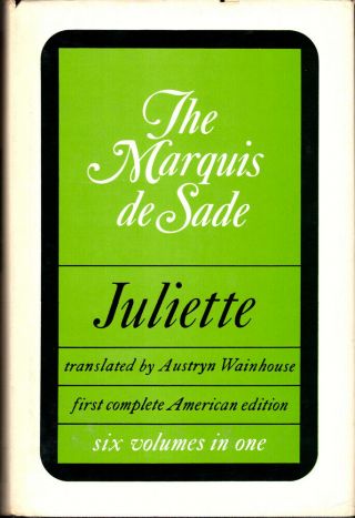 The Marquis De Sade / Juliette Six Volumes In One 1968