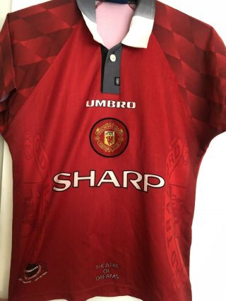 Manchester United Retro Vintage Shirt Youth Ferguson Cantona Giggs Kids Football