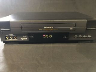 Toshiba W - 528 4 - Head Hi - Fi Video Cassette Recorder Vcr No Remote