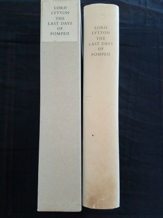 The Last Days Of Pompei By Lord Lytton,  Limited Editions Club 1956,  Dbl Signed