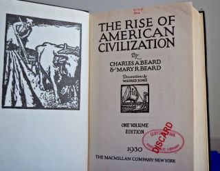 The Rise Of American Civilization By Charles & Mary Beard - (1930) Hardcover - L@@k