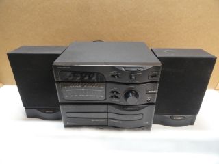 Vintage Sonic Model 26 Radio Cassette Recorder With Speakers Estate Find
