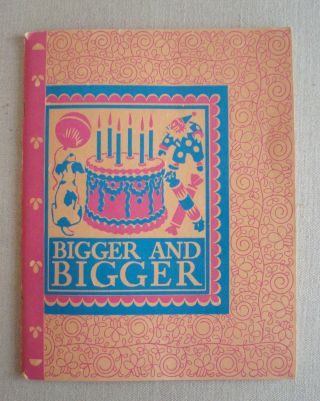 Bigger And Bigger The Twins Vintage Reader Inez Hogan 1946 D C Heath Co.