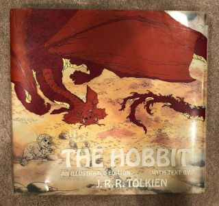 The Hobbit J.  R.  R.  Tolkien Illustrated HC 1977 W/Mylar Glassine Dust Jacket 2