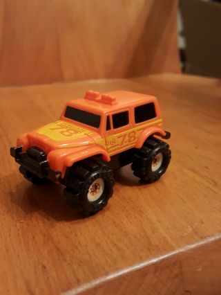 Vintage Schaper Stomper Orange Jeep Renegade 4x4 Truck