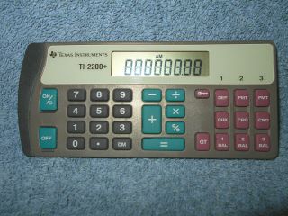 Vintage Texas Instruments Ti - 2200,  Checkbook Calculator -