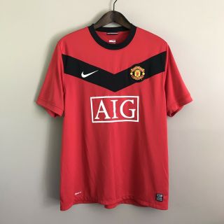 Manchester United Vtg Football Shirt Jersey Large L Vgc Nike
