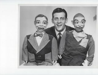 Vintage Black And White Photo Paul Winchell,  Jerry Mahoney,  Knucklehead