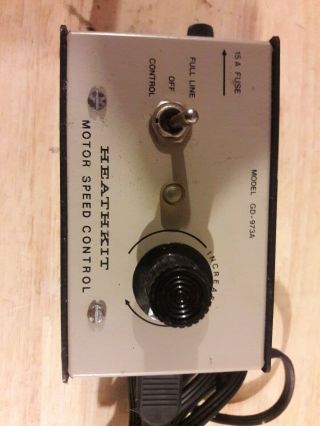 Vintage HEATHKIT GD - 973A SCR Motor Speed Control Unit for Turntables Tools Etc. , 2