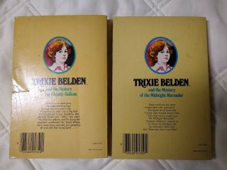 Trixie Belden 27,  30 oval paperback Ghostly Galleon Midnight Marauder 2