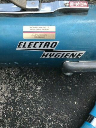 Vintage Electro Hygiene Canister Vacuum Cleaner Model 666 2