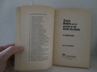 3 Trixie Belden Paperbacks by Kathryn Kenny 30,  31,  34 in 3