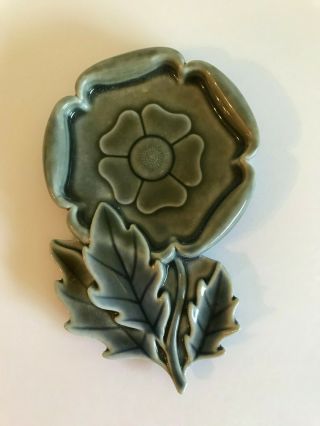 Vintage Wade Co.  Irish Porcelain Small Flower Shaped Trinket Tray
