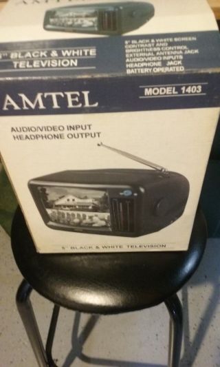 Amtel Model 1403 5 " Portable Tv,  Nib, .