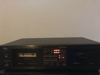 Vtg Yamaha Kx - W332 Stereo Double Cassette Deck Player Recorder - Made In Japan