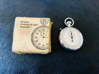 Vintage Junior Stopwatch Swiss Made With Box