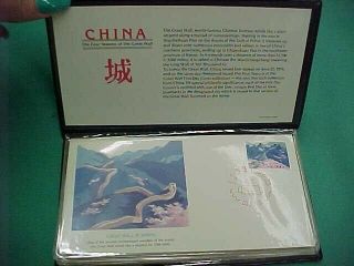 Vintage 1979 Fleetwood First Day Covers Stamps China Four Seasons The Great Wall