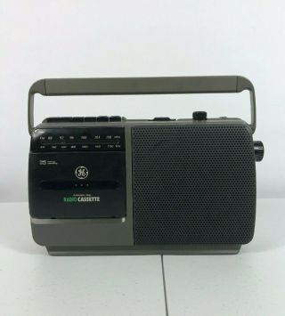Portable Ge Am/fm Radio Cassette Tape Player Recorder Model 3 - 5264 A