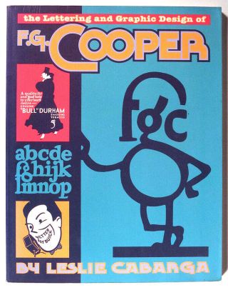 1996 Cabarga Lettering And Graphic Design Of F.  G.  Cooper Poster Art Oop