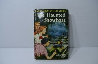 Vintage True First Edition Nancy Drew 35 The Haunted Showboat W/dj 1958