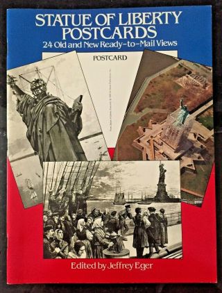 Oop Dover Statue Of Liberty Postcards Book J Eger; 1985 - Vintage/unused