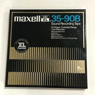 Maxell Udxl 35 - 90b 7 " High Output Xl Reel Tape - But Near