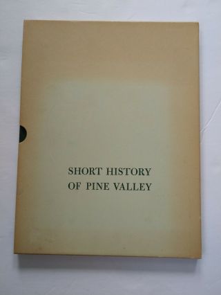 John Arthur Brown / Short History of Pine Valley Golf Club Book 1968 2