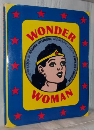 Gloria Steinem Wonder Woman First Ed Color Comic Strips With Essays Hardcover Dj