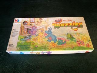 Vintage 1985 Walt Disney Wuzzles Board Game " 3d Mountain " By Milton Bradley