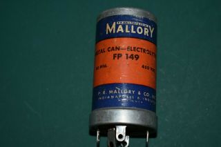 One Nos Mallory 80 Uf 450 Vdc Audio Filter Twist Lock Electrolytic Capacitor