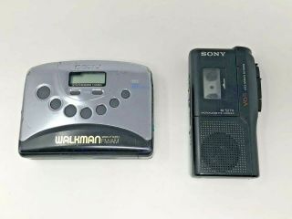 Sony Digital Walkman Wm - Fx251 Radio Cassette & Sony Cassette Corder M - 527v P/r