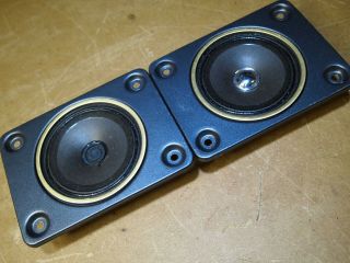 Fisher Stv - Series Speaker Tweeter Pair 3 Inch Sa80460 - 3 Black Gold Trim