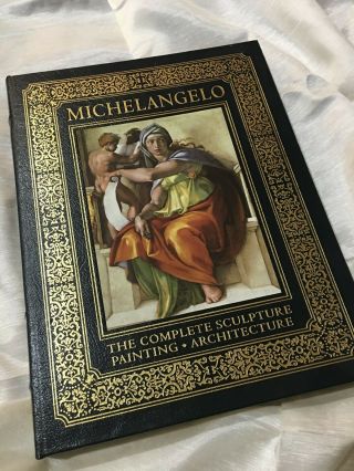Michelangelo The Complete Sculpture Painting Architecture Leather Bound