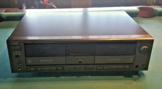 Vintage Jvc Td - W307 Double Cassette Deck Stereo Dual Tape Player Recorder