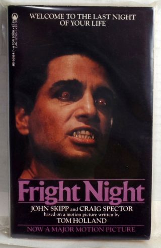 Fright Night Tor 1985 First Printing John Skipp Horror Vampire Movie Tie In